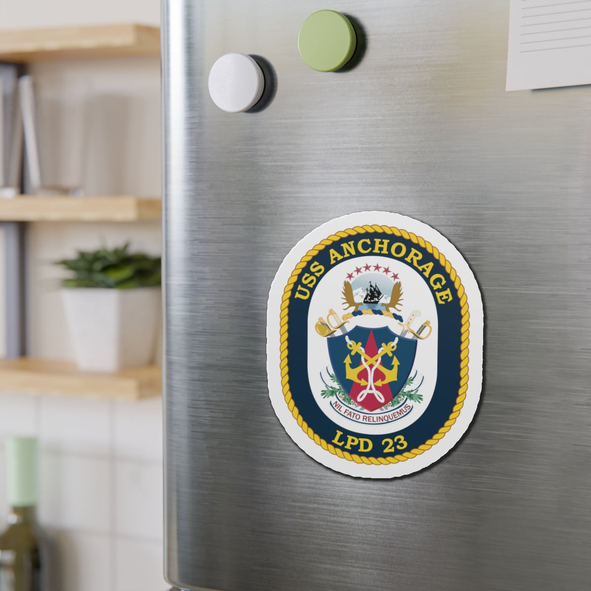 Die-Cut Magnet - Navy - USS Anchorage (LPD-23) wo txt