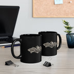 Black Mug (11oz, 15oz) - Navy - Badge - Seabee combat warfare specialist wo txt - Enlisted - 3D - Enhanced