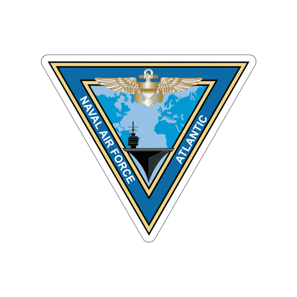 Die-Cut Vinyl Sticker - Navy - Commander, Naval Air Force Atlantic - COMNAVAIRLANT wo Txt