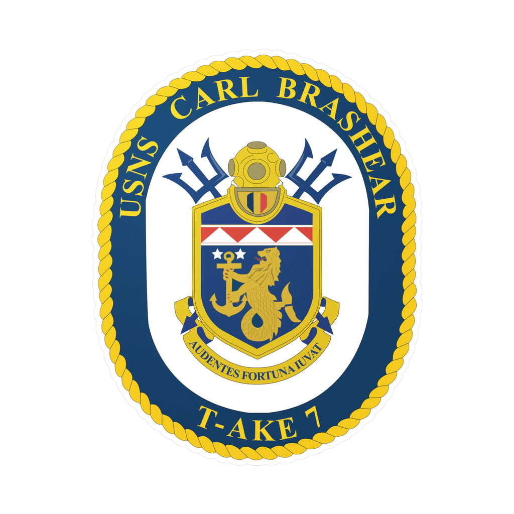 Kiss-Cut Vinyl Decal - Navy - USNS Carl Brashear (T-AKE 7) wo txt
