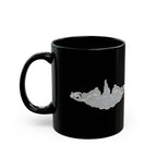 Black Mug (11oz, 15oz) - Navy - Submarine Badge - Silver  wo Txt