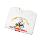 Unisex Heavy Blend™ Crewneck Sweatshirt - Navy - Seabee - Afghanistan Veteran