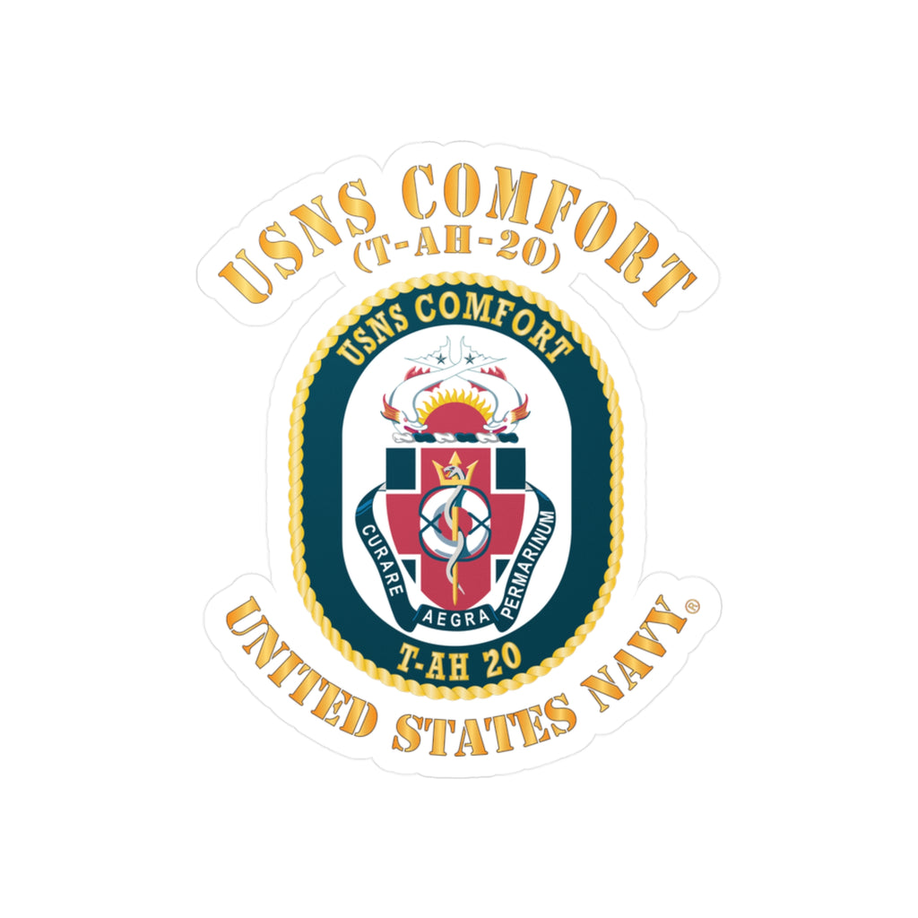 Kiss-Cut Vinyl Decal - Navy - USNS Comfort (T-AH-20)