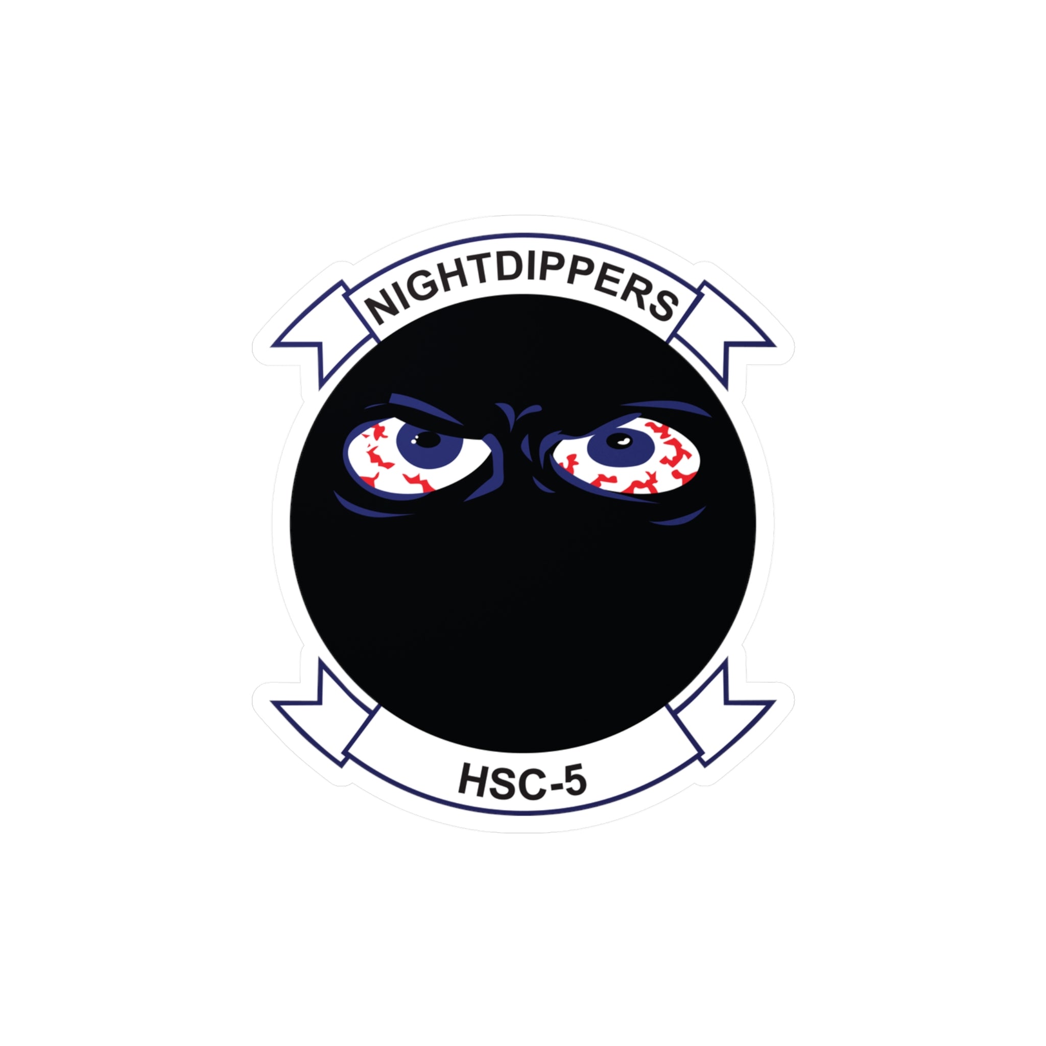 Kiss-Cut Vinyl Decal - Navy - Helicopter Sea Combat Squadron 5 (HSC-5) wo txt