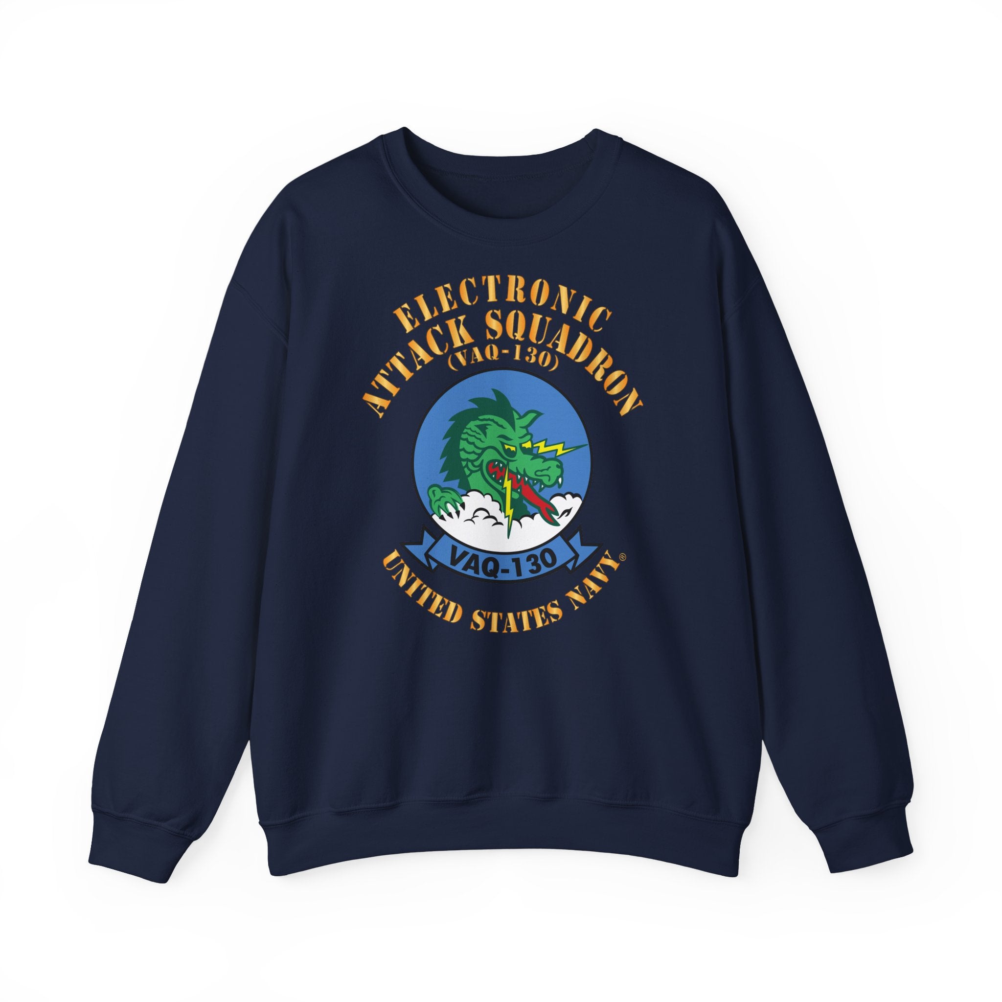 Unisex Heavy Blend™ Crewneck Sweatshirt - Navy - Electronic Attack Squadron 130 (VAQ-130)