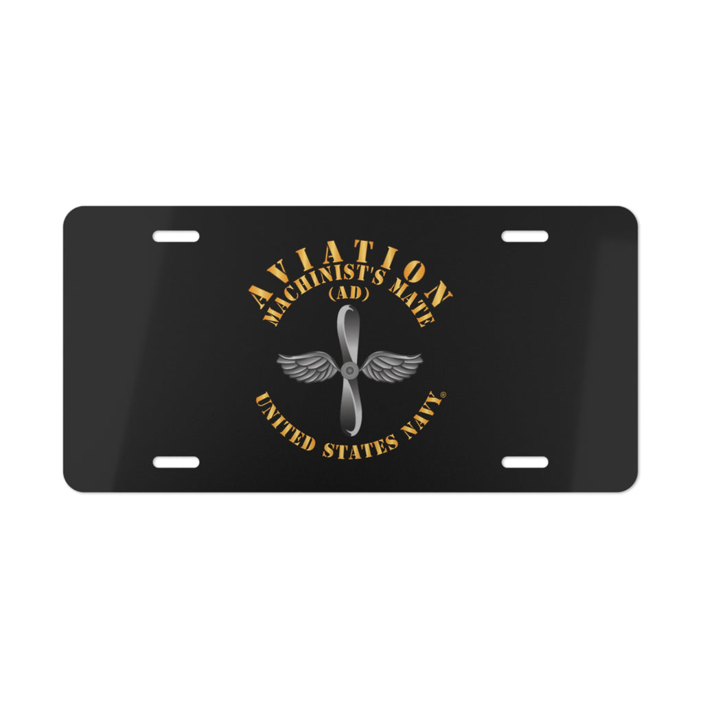 Vanity License Plate - Navy - Rate - Aviation Machinist's Mate (AD)