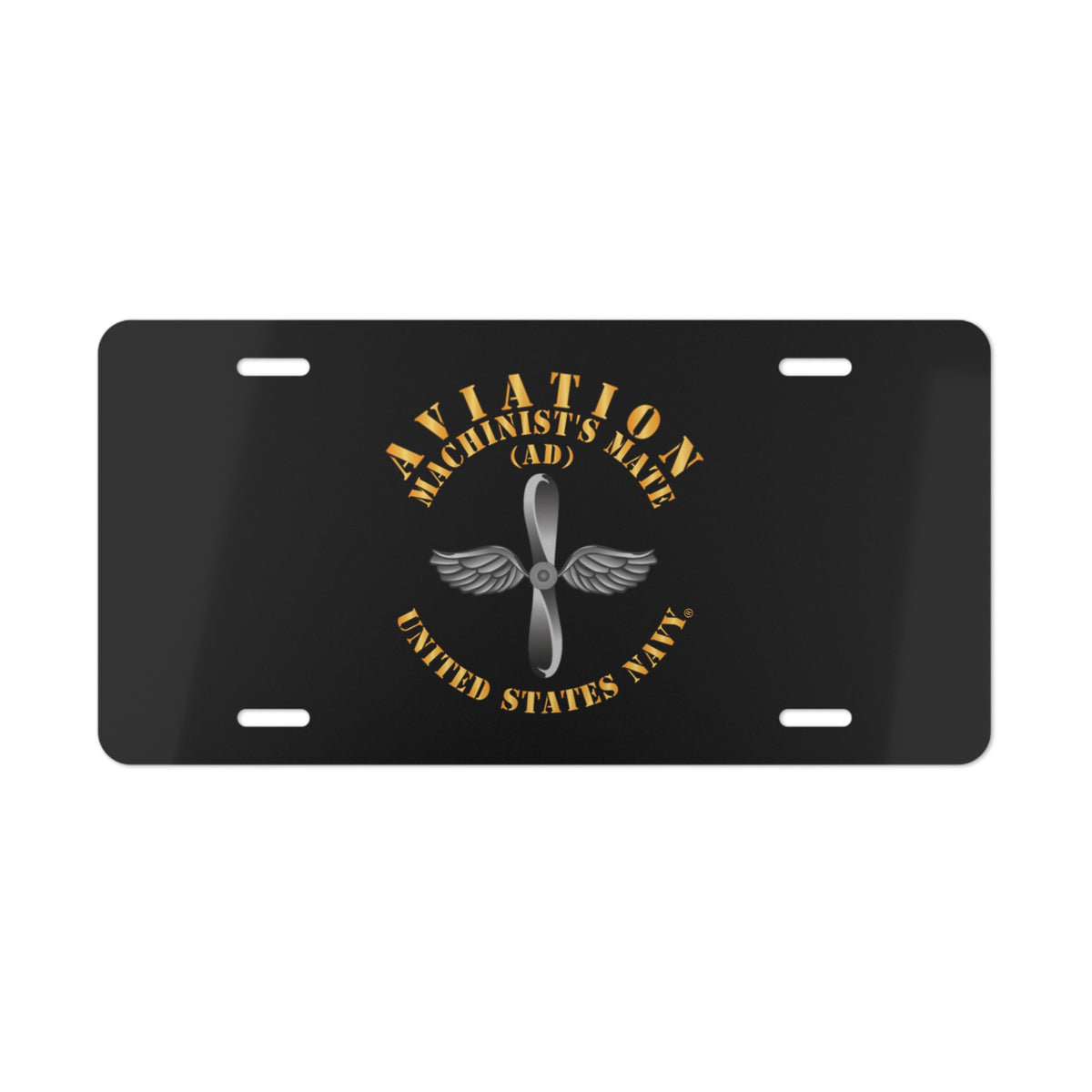 Vanity License Plate - Navy - Rate - Aviation Machinist's Mate (AD)