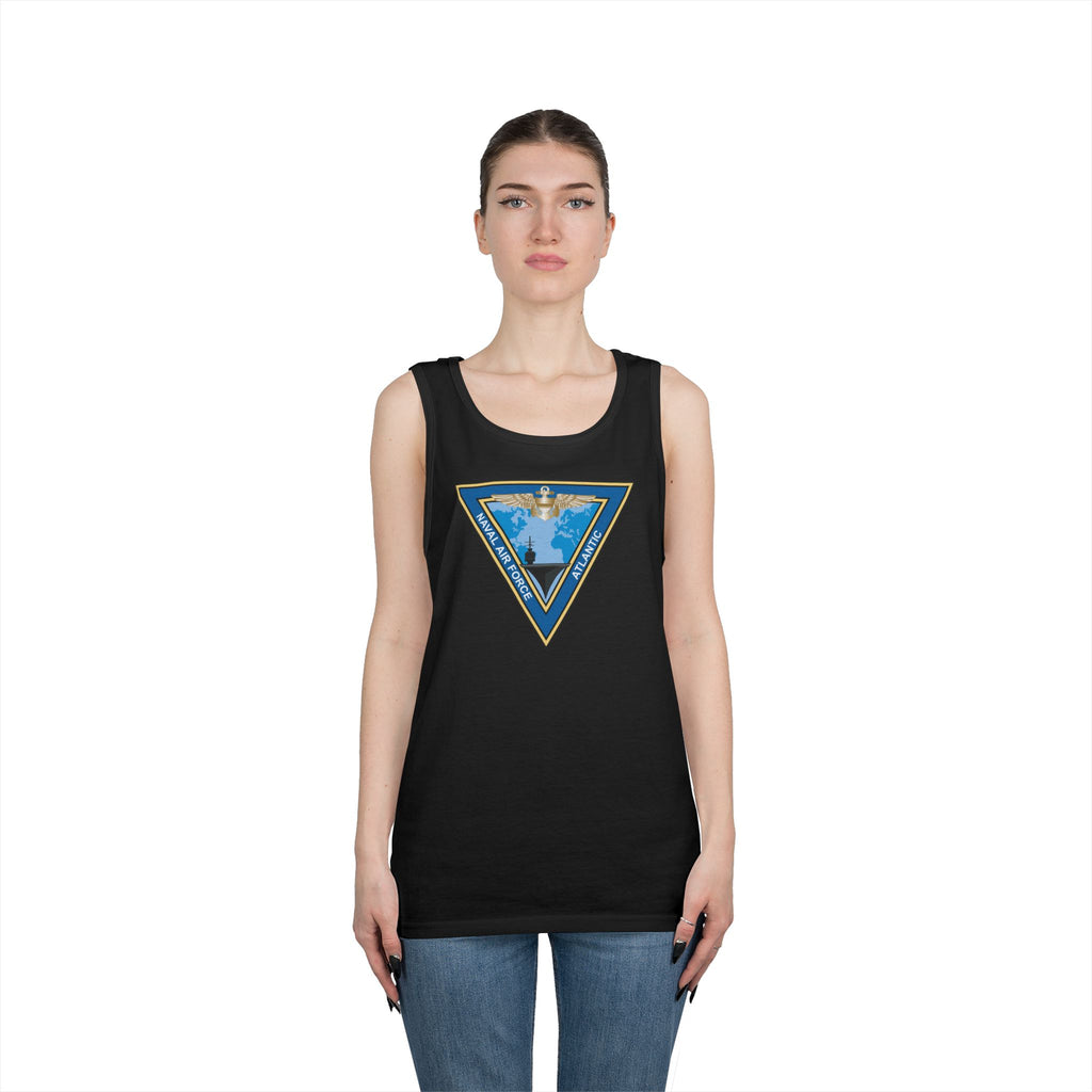 Unisex Heavy Cotton Tank Top - Navy - Commander, Naval Air Force Atlantic - COMNAVAIRLANT wo Txt