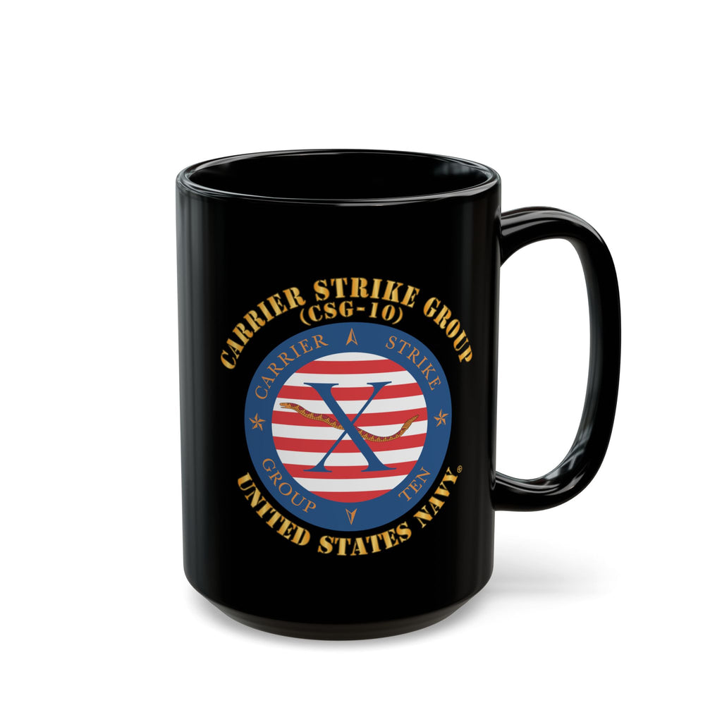Black Mug (11oz, 15oz) - Navy - Carrier Strike Group 10 (CSG-10) X 300