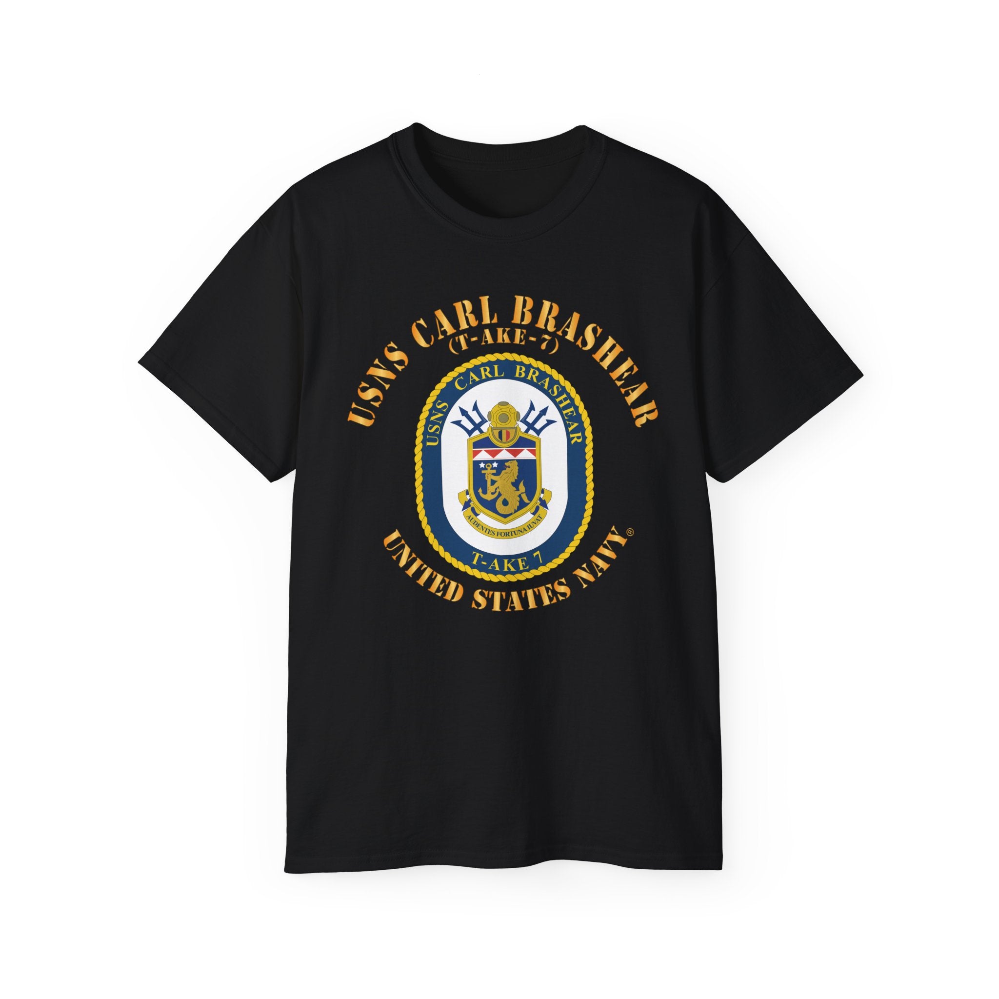 Unisex Ultra Cotton T-Shirt - Navy - USNS Carl Brashear (T-AKE 7)