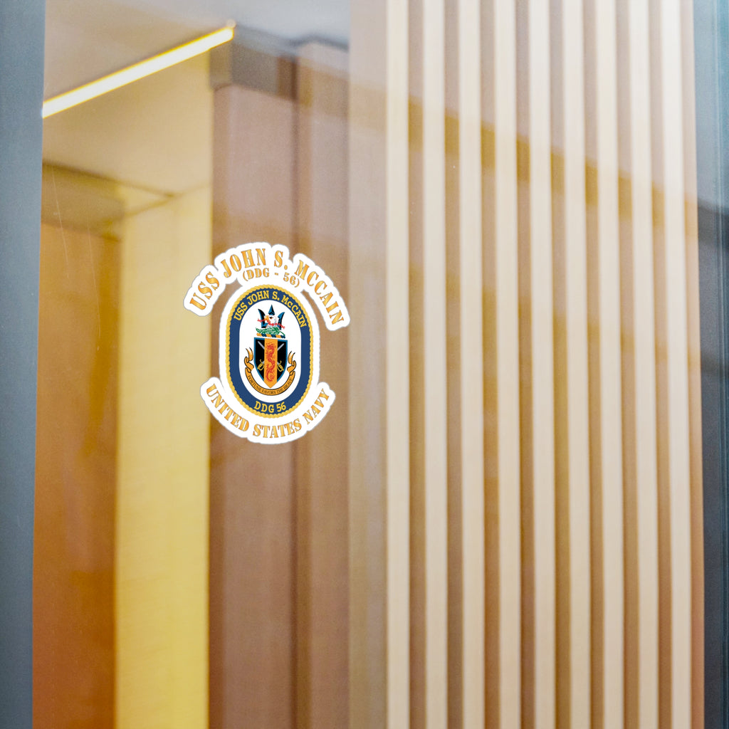 Kiss-Cut Vinyl Decal - Navy - USS John S. McCain (DDG-56)