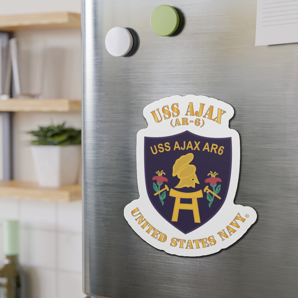 Die-Cut Magnet - Navy - USS Ajax (AR-6)