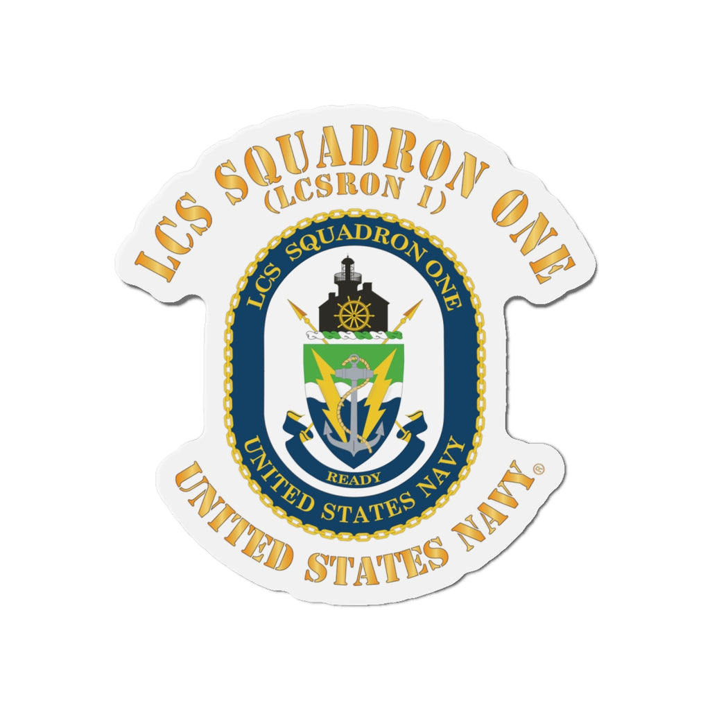 Die-Cut Magnet - Navy - LCS Squadron One (LCSRON 1)