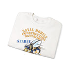 Unisex Heavy Blend™ Crewneck Sweatshirt - Navy - Seabee - Veteran
