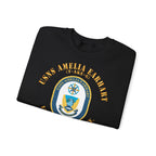 Unisex Heavy Blend™ Crewneck Sweatshirt - Navy - USNS Amelia Earhart (T-AKE 6)