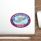 Die-Cut Vinyl Sticker - Navy - USS Ronald Reagan (CVN-76) wo txt X 300