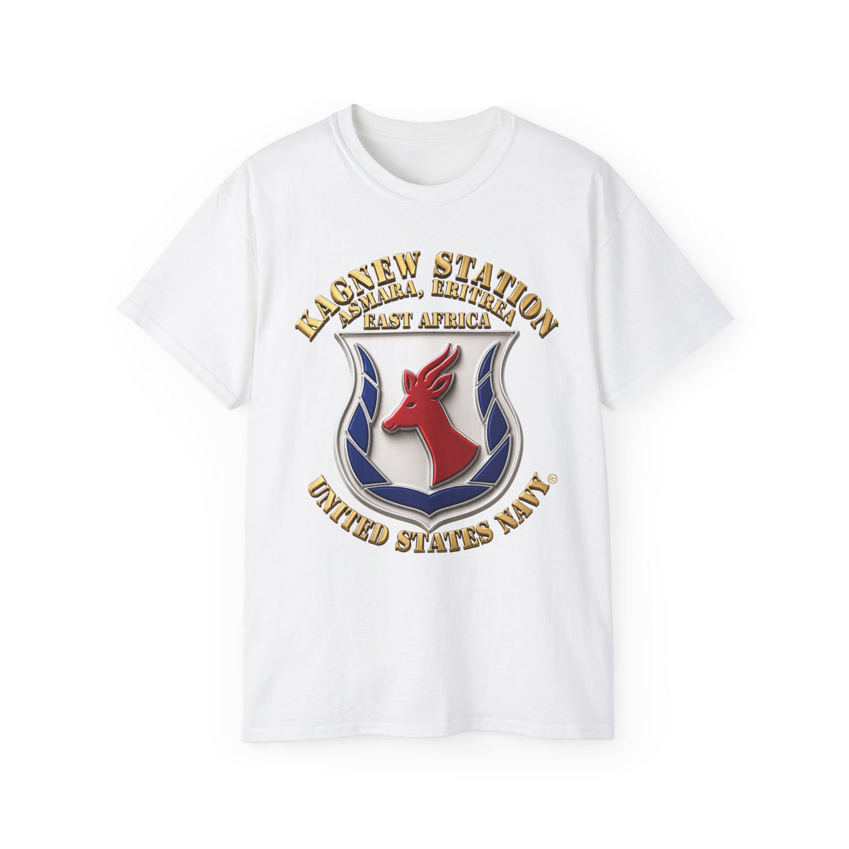 Unisex Ultra Cotton T-Shirt - Navy - Kagnew Station - Asmara, Eritrea - East Africa - 3D X 300