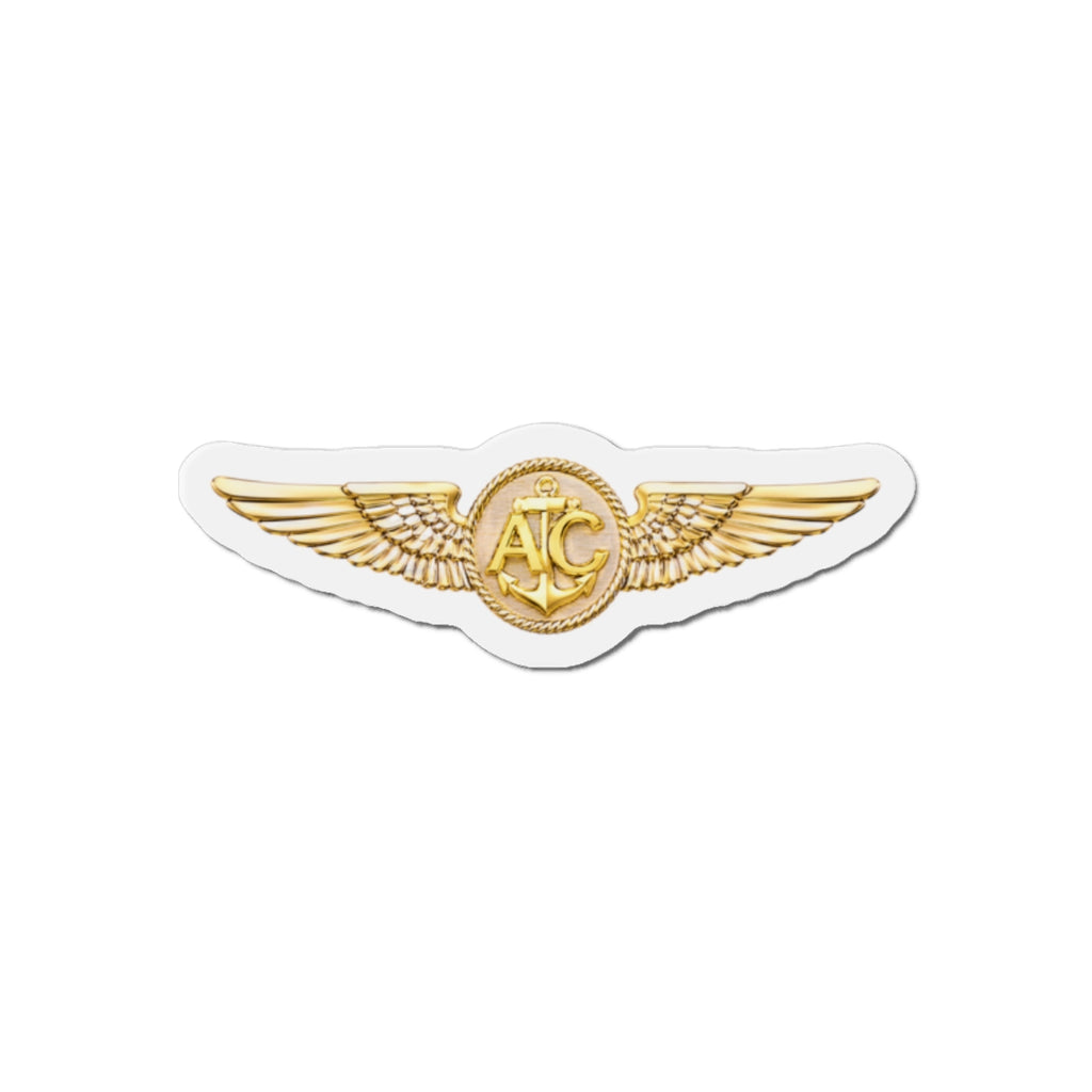 Die-Cut Magnet - Navy - Badge - Naval Aircrew Warfare Specialist wo txt - 3D - Enhanced