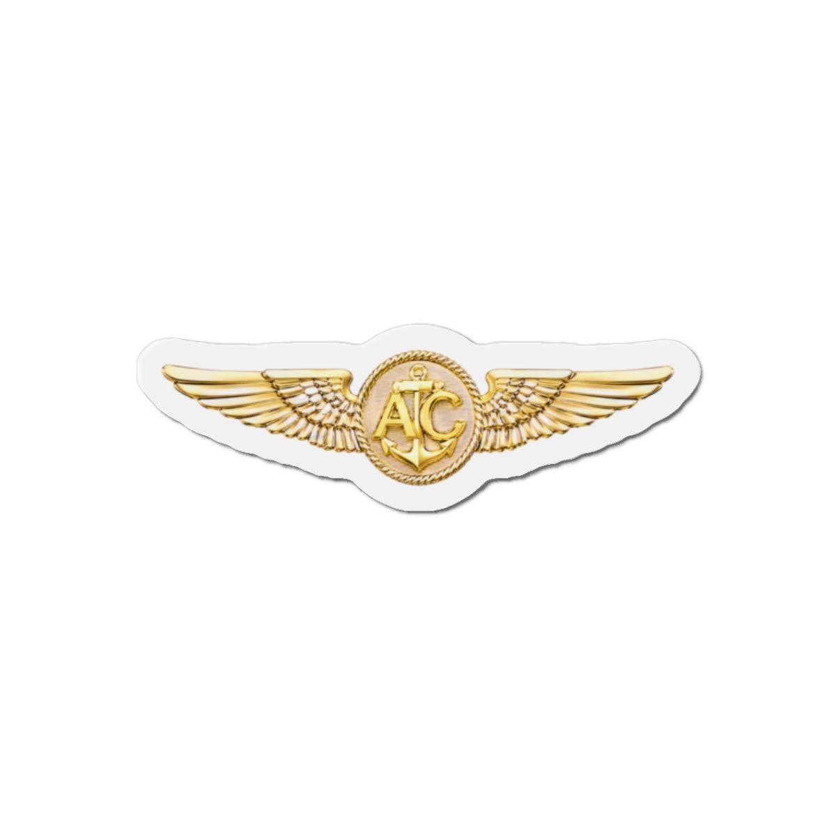 Die-Cut Magnet - Navy - Badge - Naval Aircrew Warfare Specialist wo txt - 3D - Enhanced