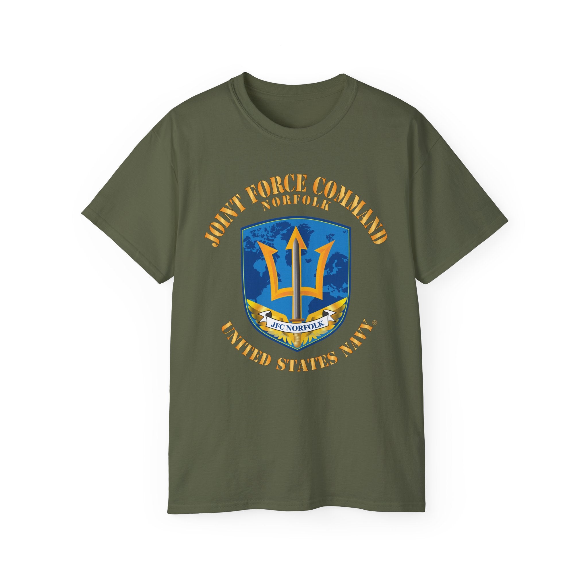 Unisex Ultra Cotton T-Shirt - Navy - Joint Force Command - Norfolk