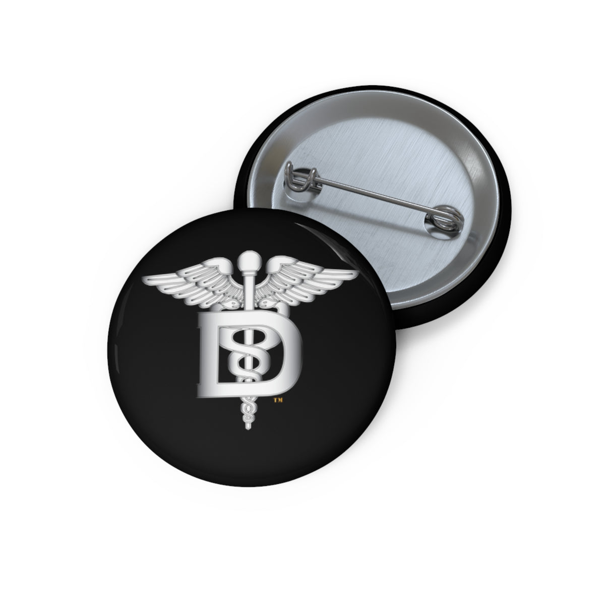 Pin Button - Navy - Rate - Dental Technician (DT) wo txt