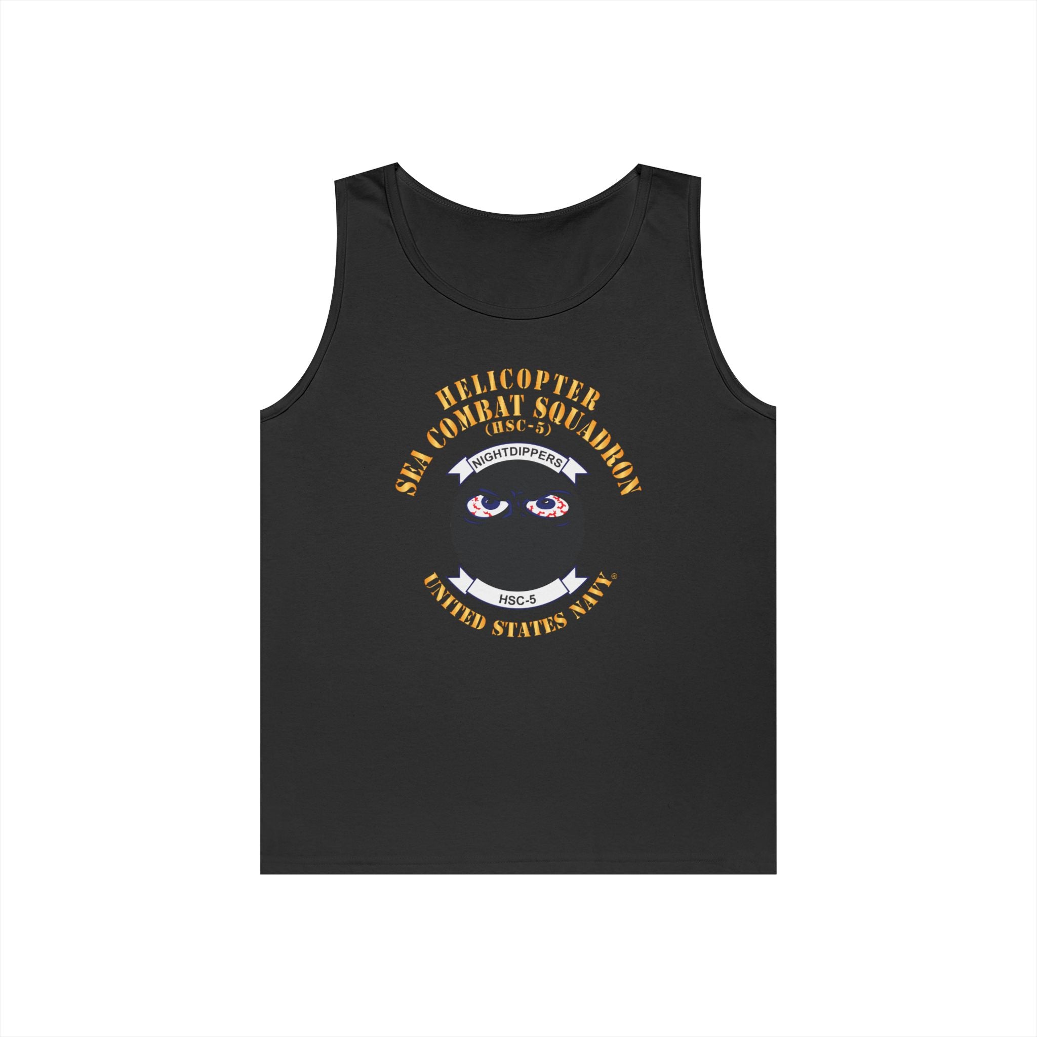 Unisex Heavy Cotton Tank Top - Navy - Helicopter Sea Combat Squadron 5 (HSC-5)