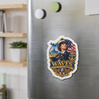 Die-Cut Magnet - WAVES - Women Accepted for Volunteer Emergency Service WWII - 3D - Enhanced