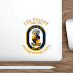 Die-Cut Vinyl Sticker - Navy - USS Falcon (MHC-59)
