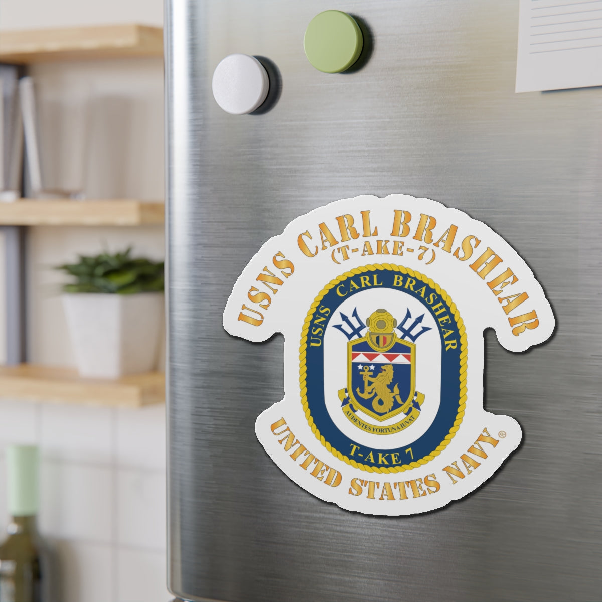 Die-Cut Magnet - Navy - USNS Carl Brashear (T-AKE 7)