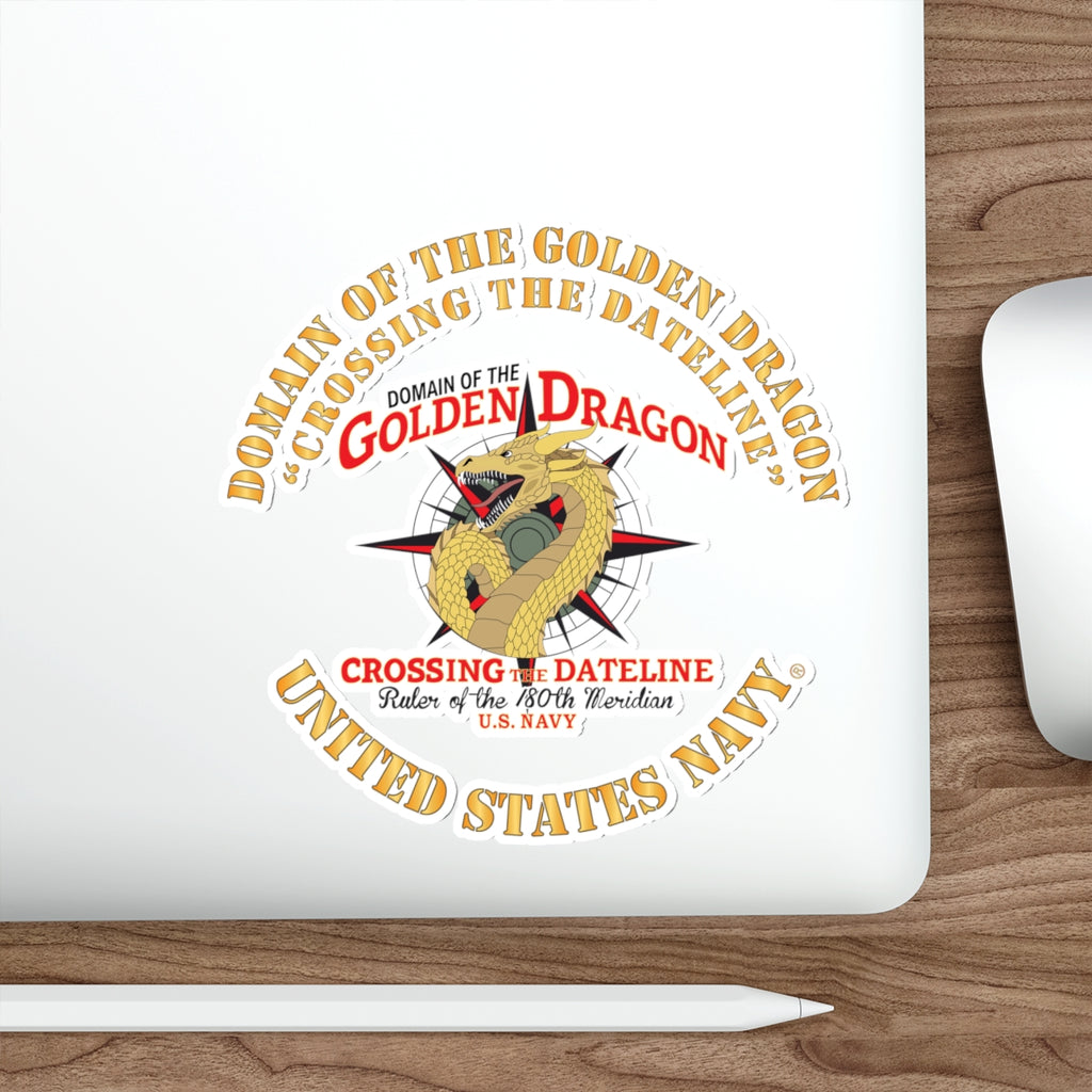Die-Cut Vinyl Sticker - Navy - Domain of the Golden Dragon