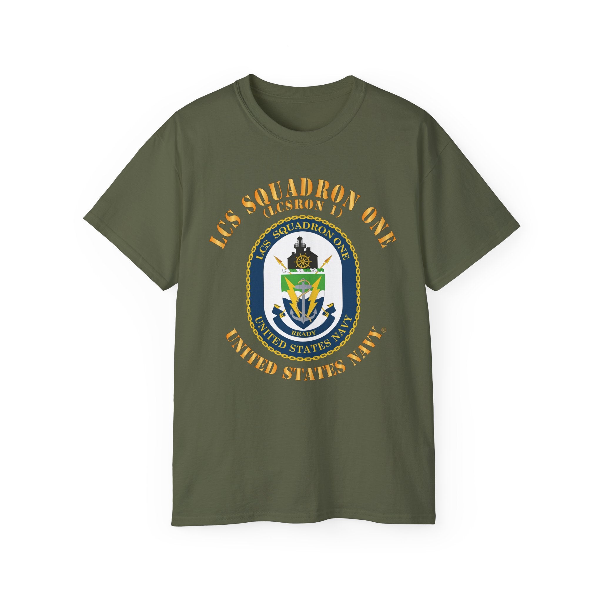 Unisex Ultra Cotton T-Shirt - Navy - LCS Squadron One (LCSRON 1)