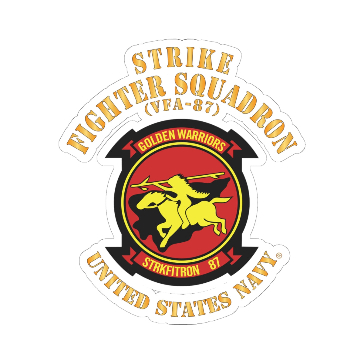 Kiss-Cut Stickers - Navy - Strike Fighter Squadron 87 (VFA-87)