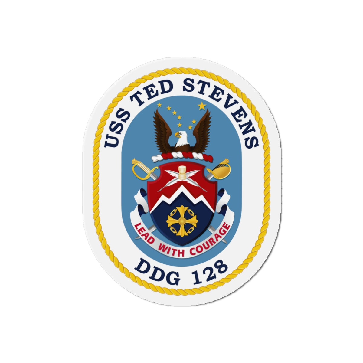 Die-Cut Magnet - Navy - USS Ted Stevens (DDG-128) wo txt