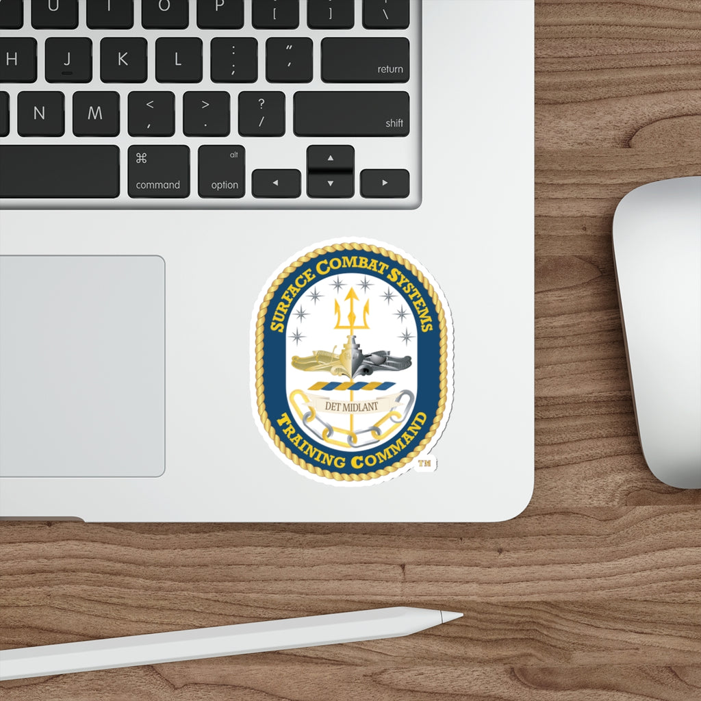 Die-Cut Vinyl Sticker - Navy - Surface Combat Systems Training Command - DET MIDLANT wo Txt X 300