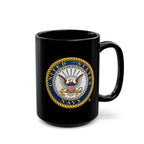 Black Mug (11oz, 15oz) - United States Navy Seal - Emblem - 3D - Enhanced