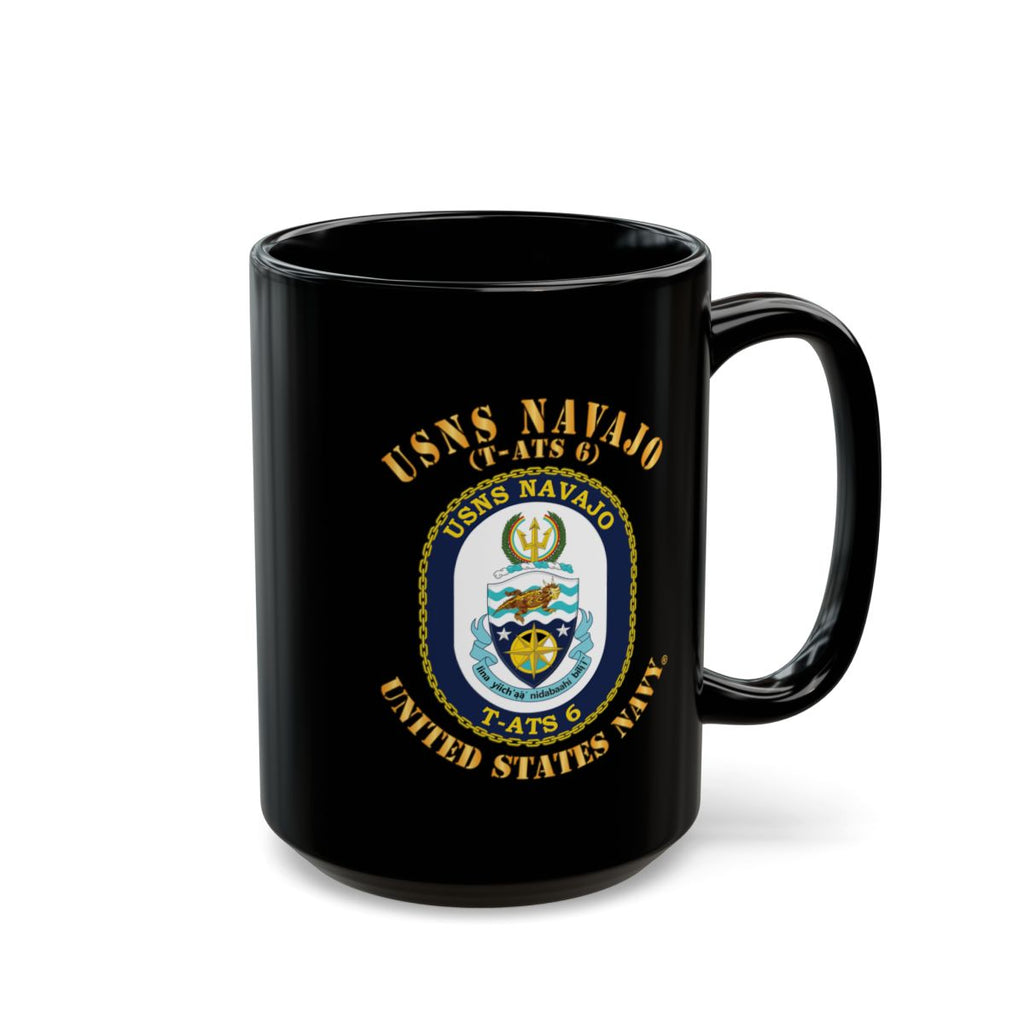 Black Mug (11oz, 15oz) - Navy - USNS Navajo (T-ATS 6)