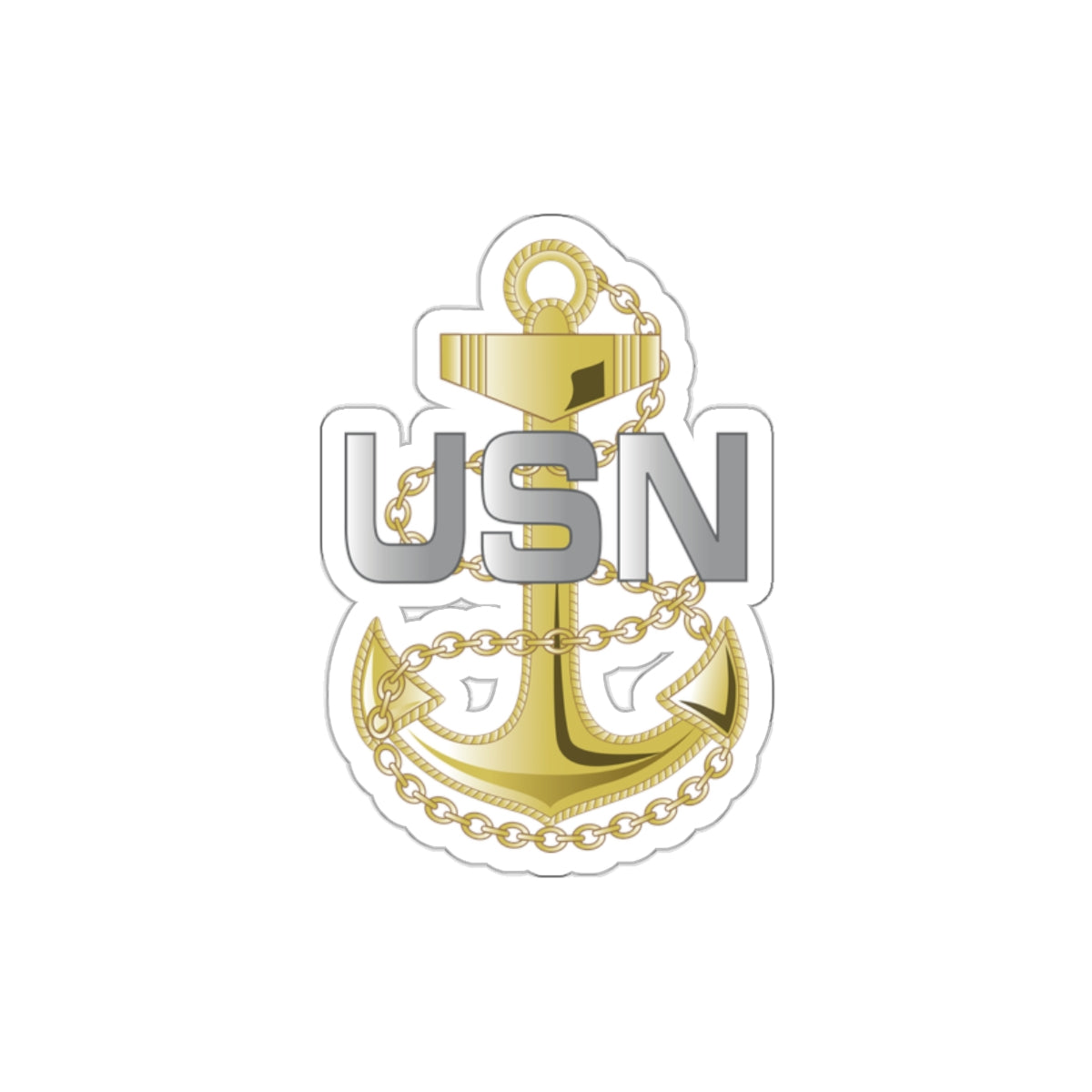 Die-Cut Vinyl Sticker - Navy - Fouled Anchor wo txt