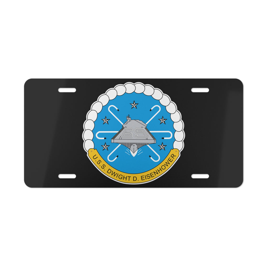 Vanity License Plate - USS Dwight D. Eisenhower (CVN-69) Crest wo Txt