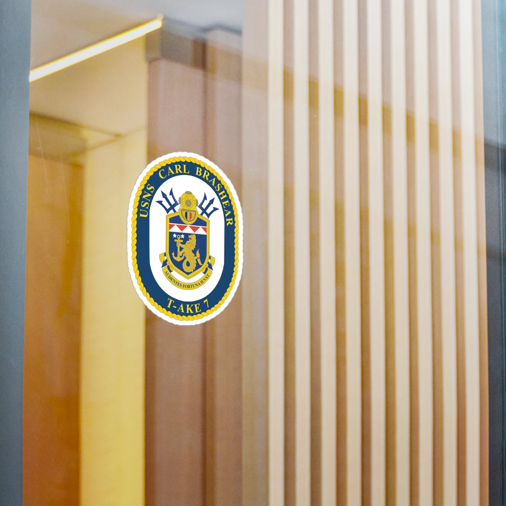 Kiss-Cut Vinyl Decal - Navy - USNS Carl Brashear (T-AKE 7) wo txt