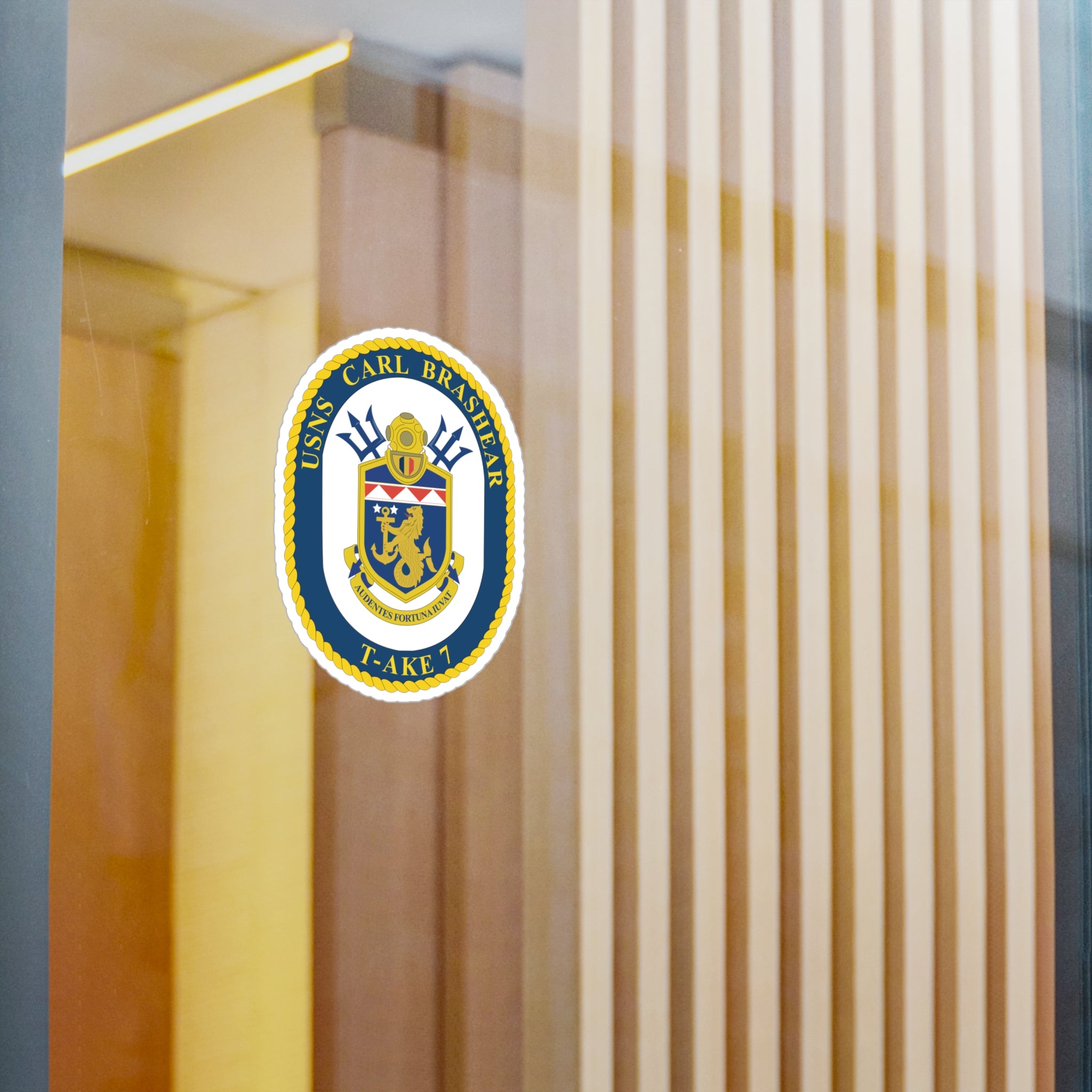 Kiss-Cut Vinyl Decal - Navy - USNS Carl Brashear (T-AKE 7) wo txt