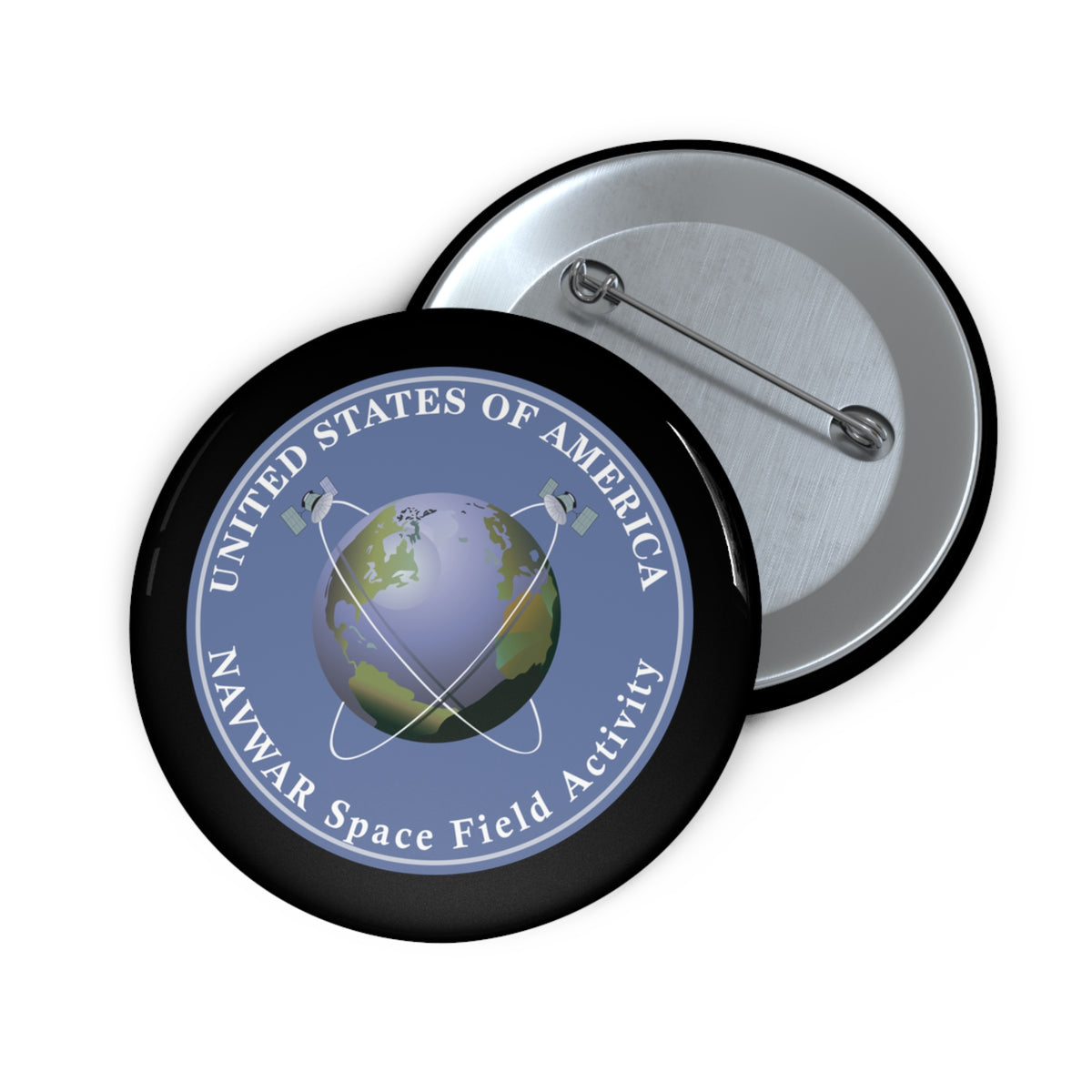 Custom Pin Button - NAVWAR Space Field Activity wo Txt X 300