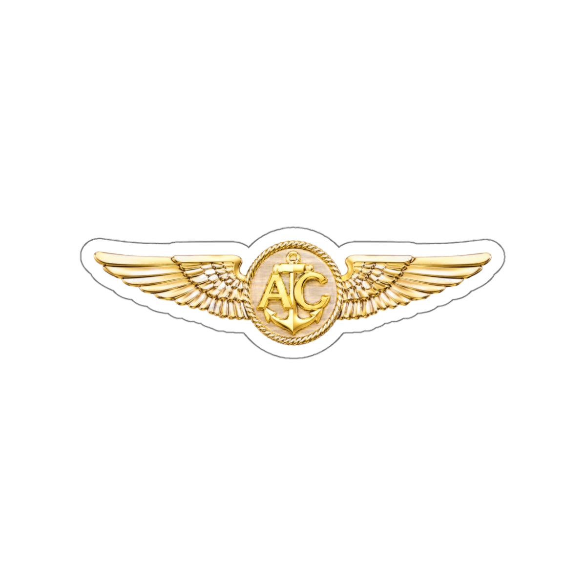 Die-Cut Vinyl Sticker - Navy - Badge - Naval Aircrew Warfare Specialist wo txt - 3D - Enhanced