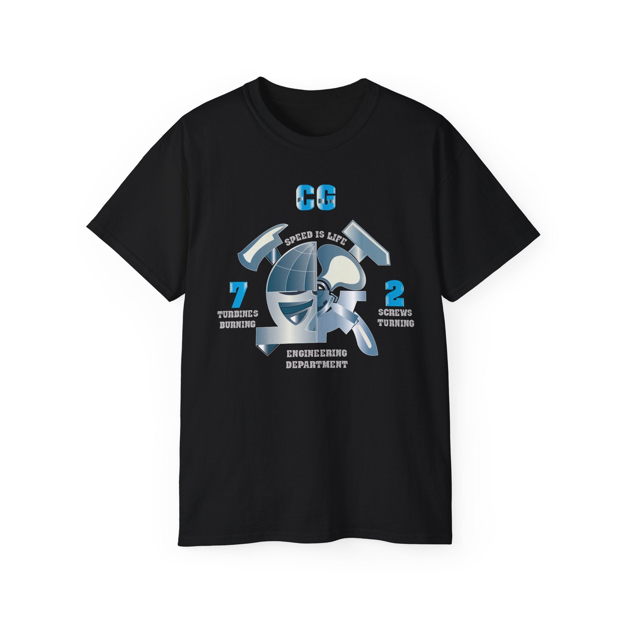 Unisex Ultra Cotton T-Shirt - Navy - CG 72 - Engineering Department
