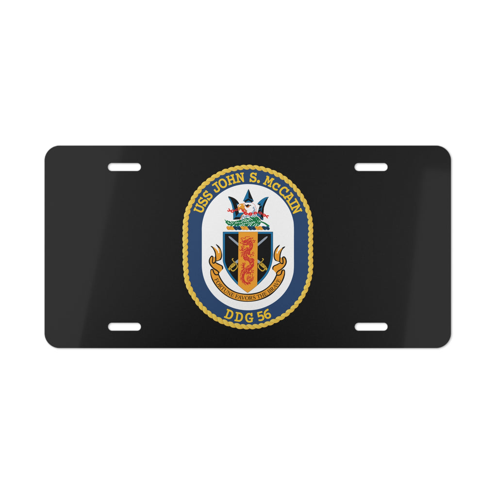 Vanity License Plate - Navy - USS John S. McCain (DDG-56) wo txt