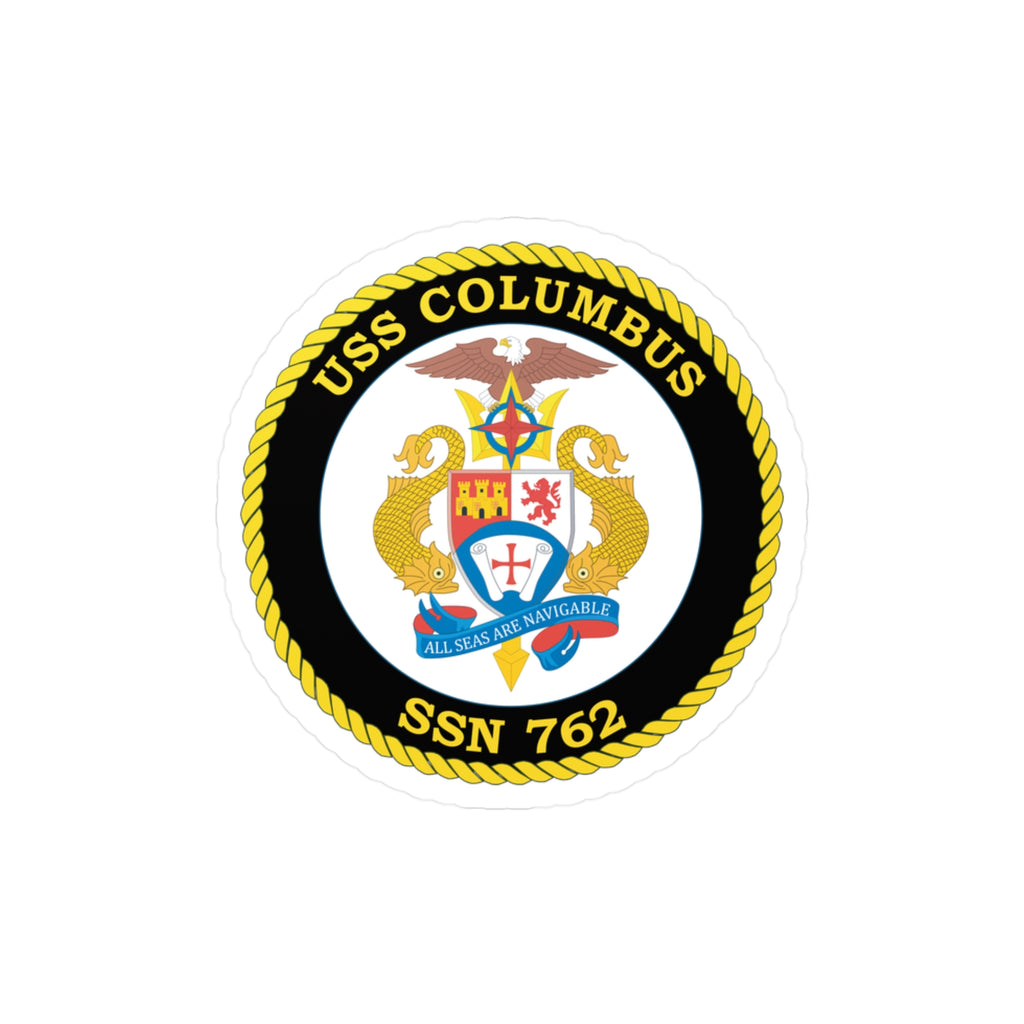 Kiss-Cut Vinyl Decal - Navy - USS Columbus (SSN-762) wo txt