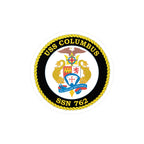Kiss-Cut Vinyl Decal - Navy - USS Columbus (SSN-762) wo txt