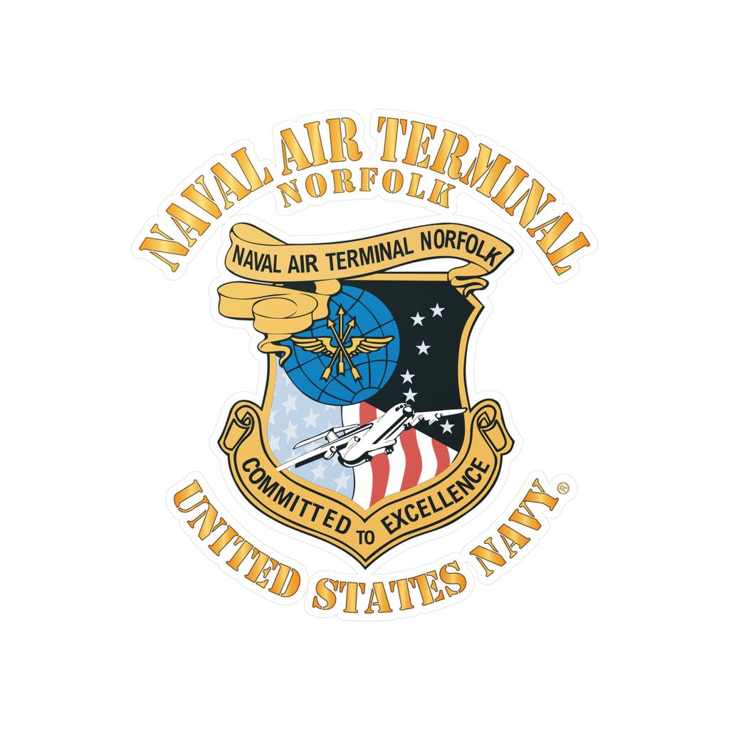 Kiss-Cut Vinyl Decal - Navy - Naval Air Terminal Norfolk