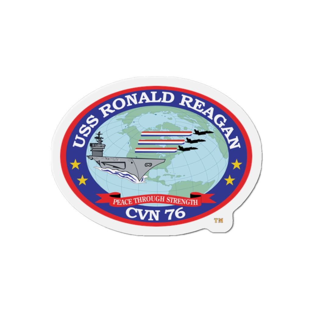 Die-Cut Magnet - Navy - USS Ronald Reagan (CVN-76) wo txt X 300
