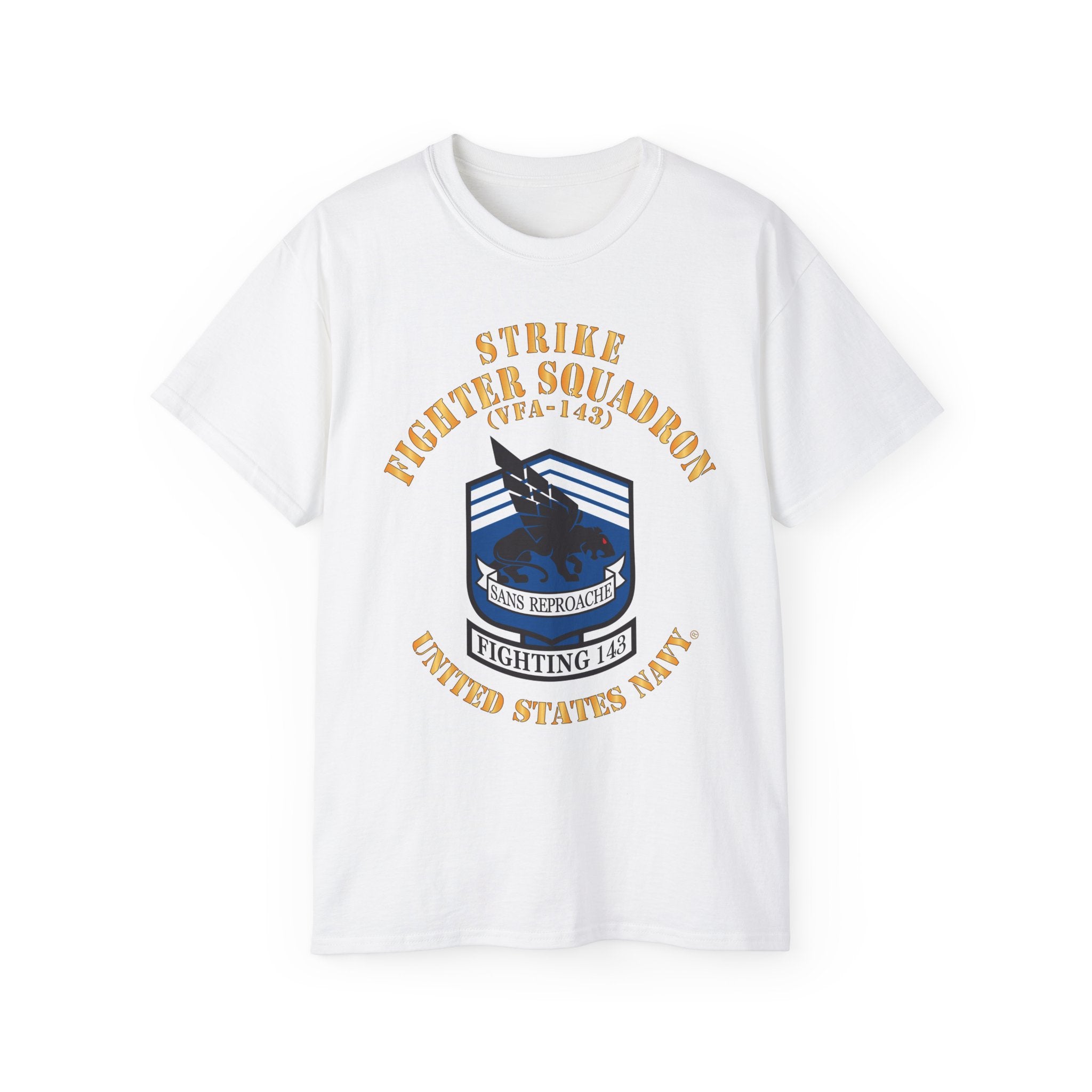 Unisex Ultra Cotton T-Shirt - Navy - Strike Fighter Squadron 143 (VFA-143)
