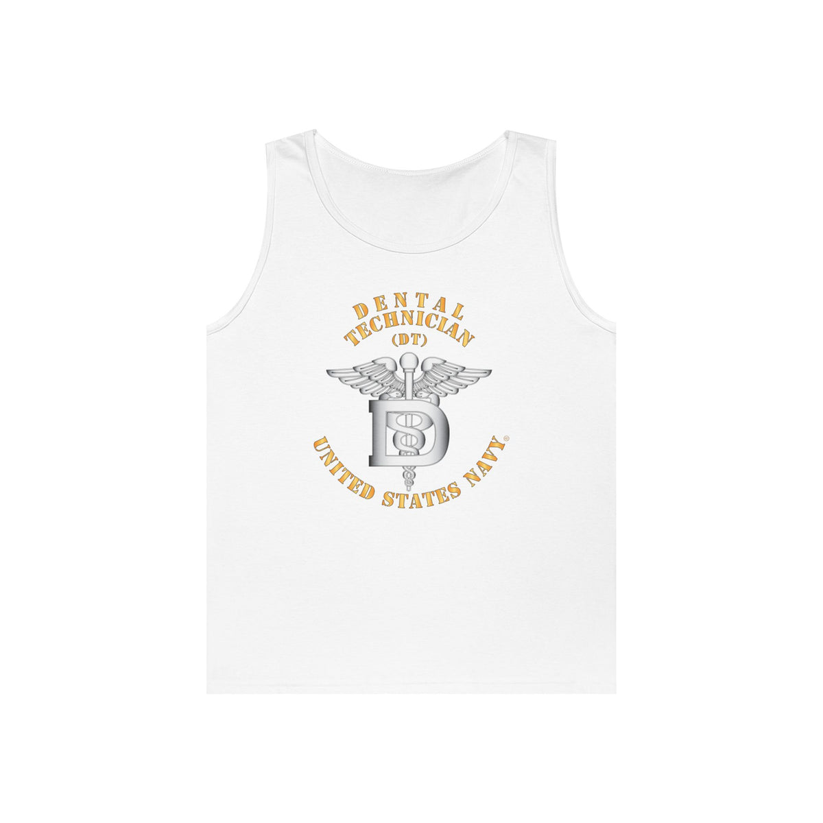 Unisex Heavy Cotton Tank Top - Navy - Rate - Dental Technician (DT)